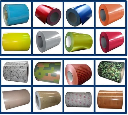 Niestandardowy RAL Kolor Pakiet drewnianego obudowy Prepainted Galvanized Steel Coil dla produktów
