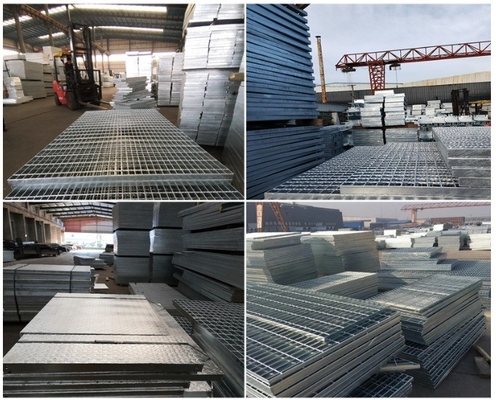 50mm Pitch Industrial Design Hot Dip Galvanized Steel Grating dla budownictwa